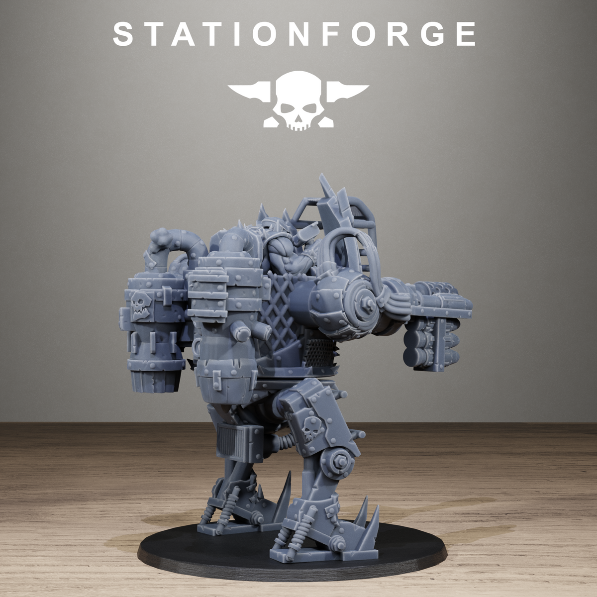 Orkaz Chicken Walker by Station Forge | Heroic Scale Resin Printed Walker (90mm Tall)
