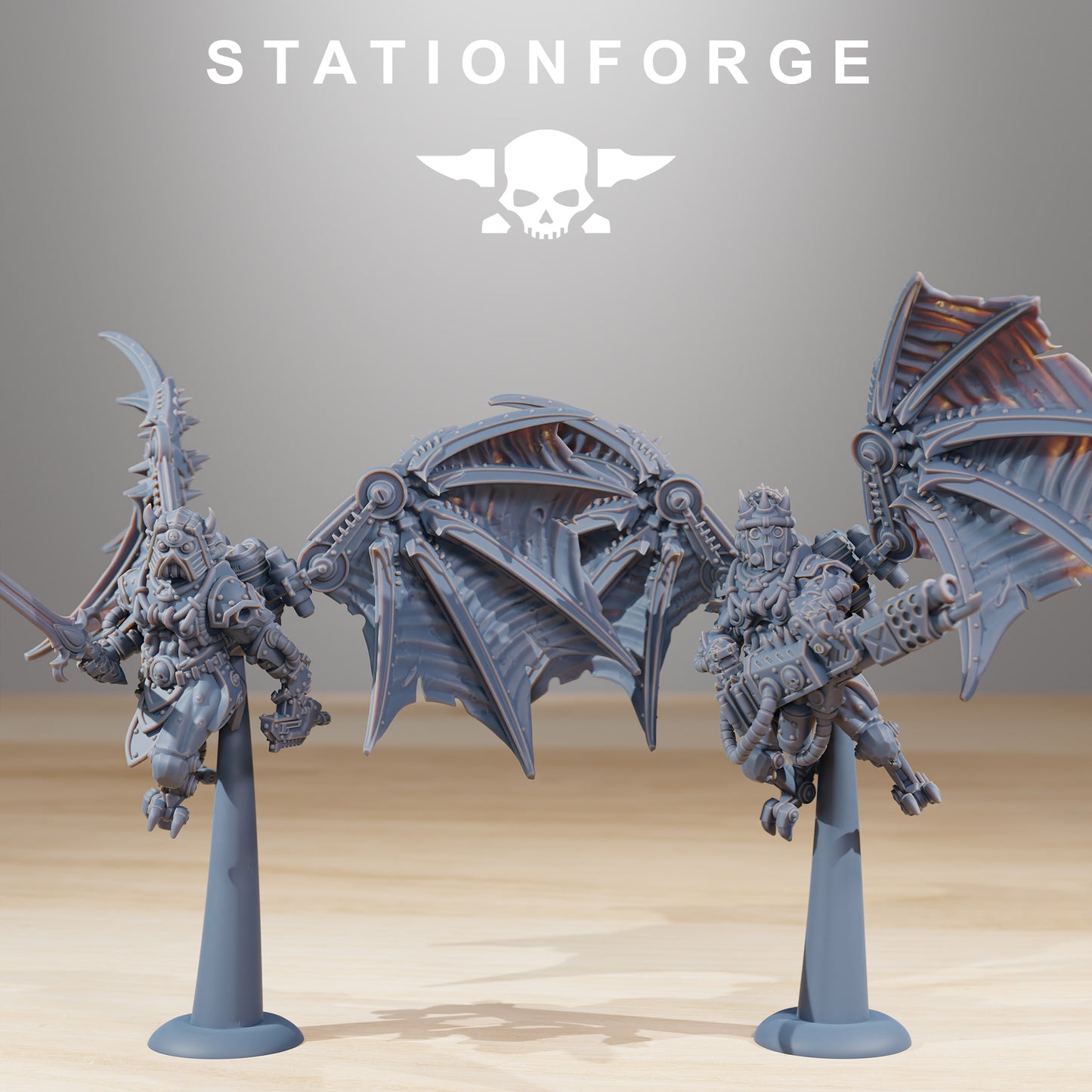 Scavenger Flyers by Station Forge – Resin Printed Grimdark Sci-Fi Flyer Kit
