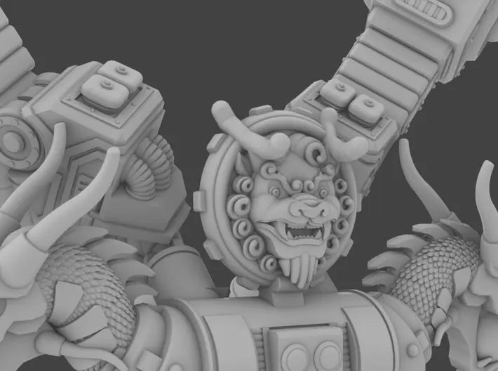 CyberSamurai v8 Dragon King Jetpack (STL Format)
