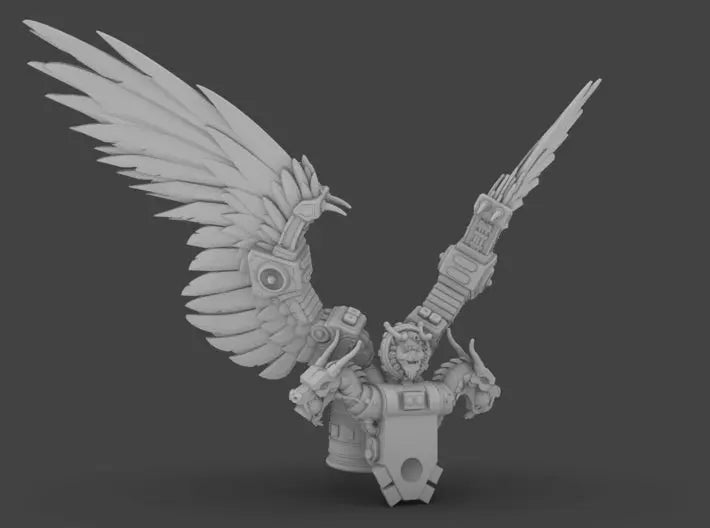CyberSamurai v8 Dragon King Jetpack (STL Format)