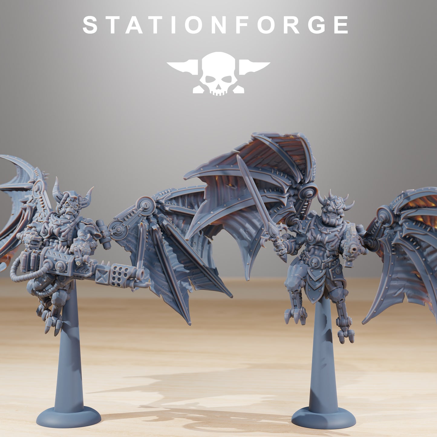 Scavenger Flyers by Station Forge – Resin Printed Grimdark Sci-Fi Flyer Kit