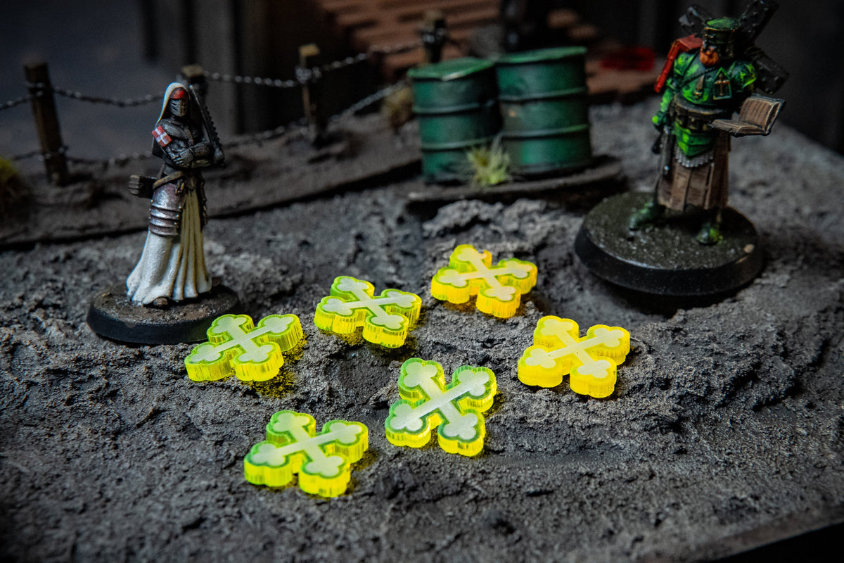 Trench Crusade Blessing Markers - Holy and Unholy