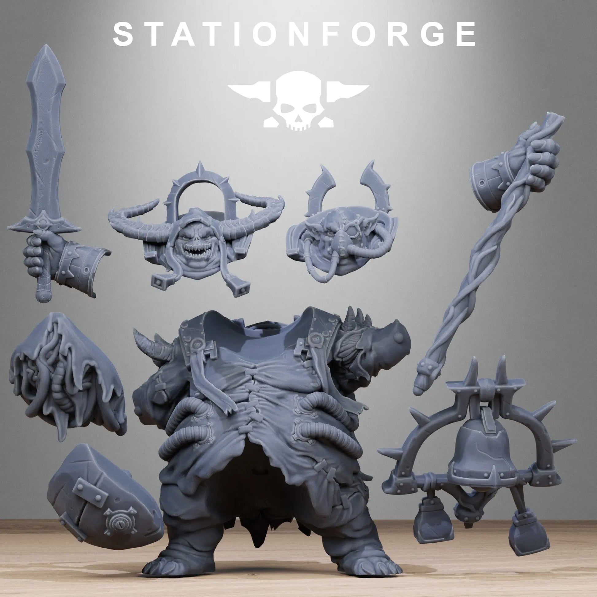 Corrupted Lord of the Filth by Station Forge 28/32mm Scale Miniature, 73mm tall, Great Unclean One Proxy My Store