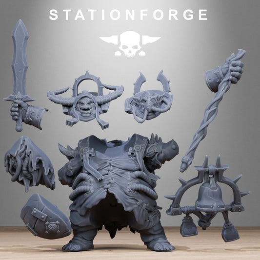 Corrupted Lord of the Filth by Station Forge 28/32mm Scale Miniature, 73mm tall, Great Unclean One Proxy