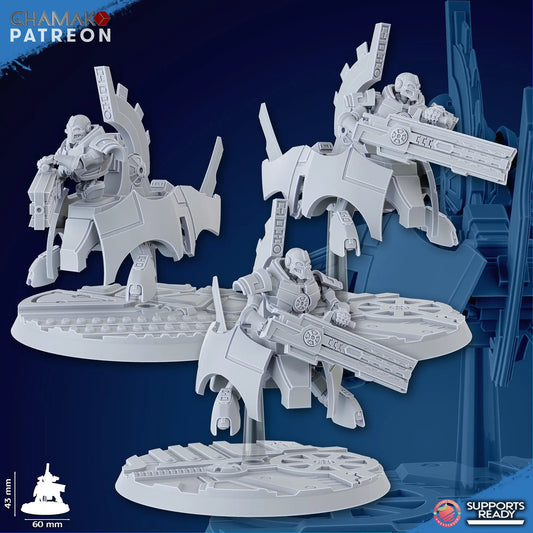 Flying Undying by Ghamak: Sci-fi 28/32mm Heroic Scale Miniature, 43mm tall, 3 Units My Store