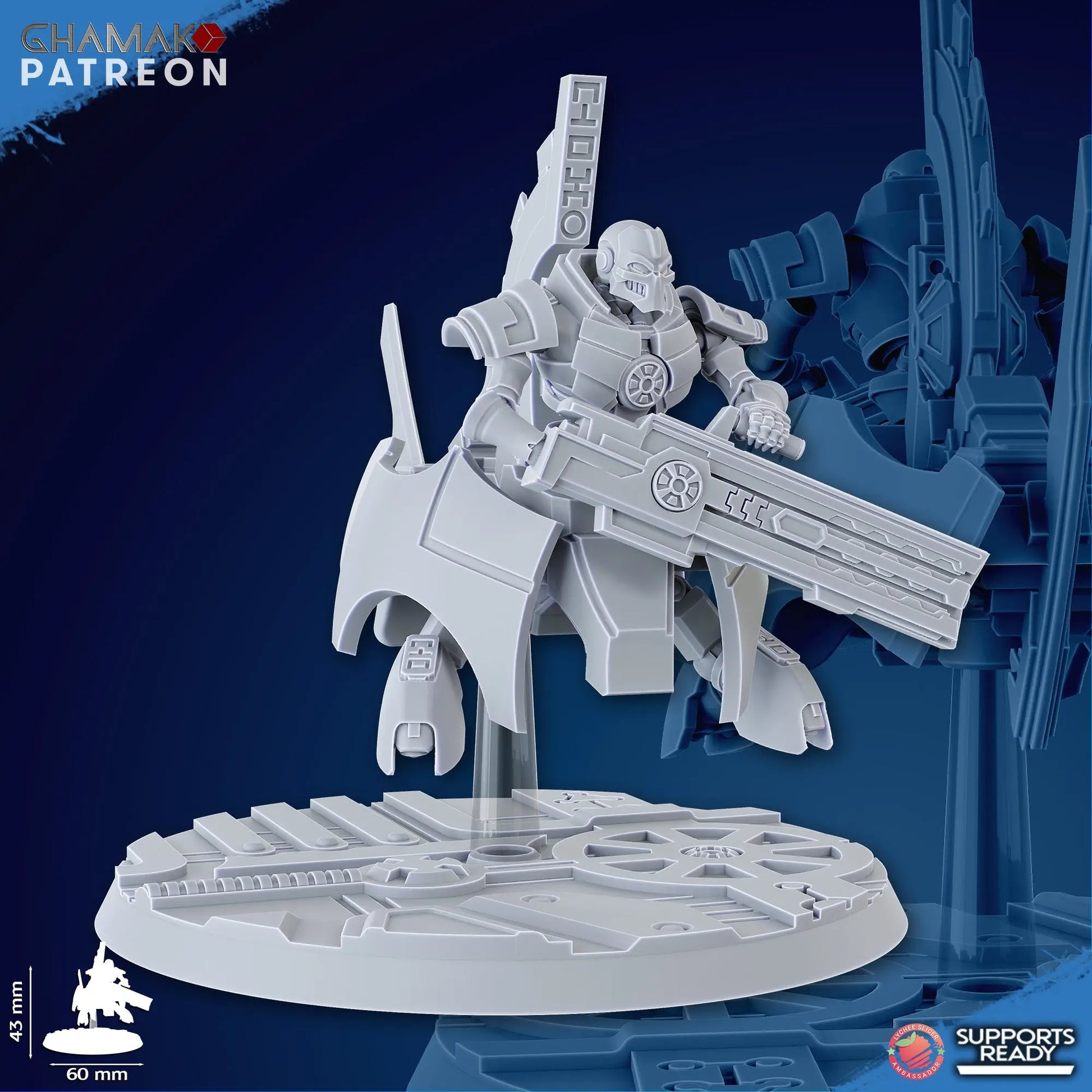 Flying Undying by Ghamak: Sci-fi 28/32mm Heroic Scale Miniature, 43mm tall, 3 Units My Store