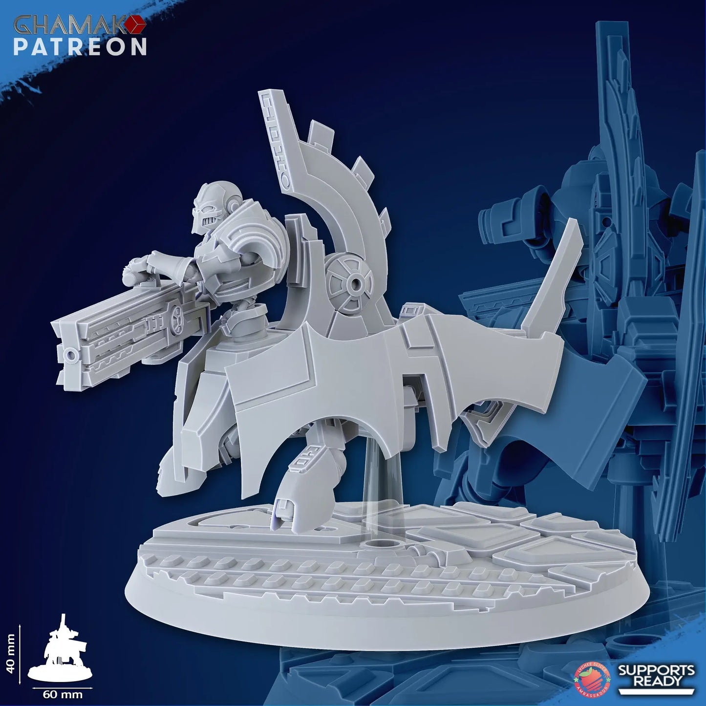 Flying Undying by Ghamak: Sci-fi 28/32mm Heroic Scale Miniature, 43mm tall, 3 Units My Store