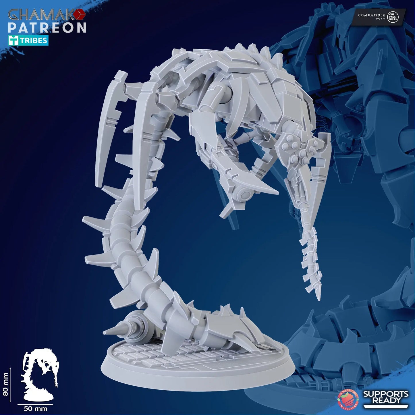 Undying Wraiths by Ghamak: Sci-fi 28/32mm Heroic Scale Miniature, 80mm tall, 3 Units My Store