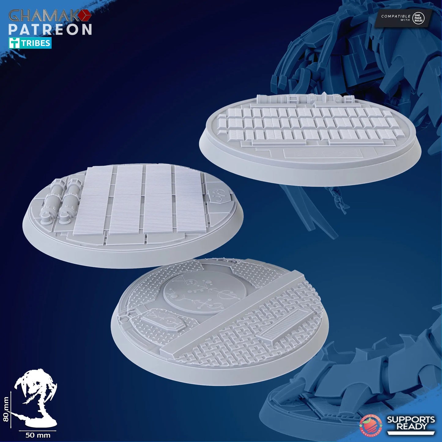 Undying Wraiths by Ghamak: Sci-fi 28/32mm Heroic Scale Miniature, 80mm tall, 3 Units My Store