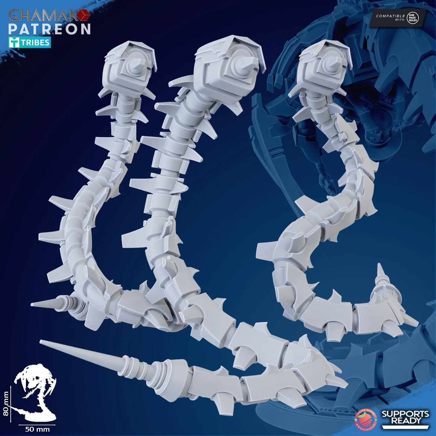 Undying Wraiths by Ghamak: Sci-fi 28/32mm Heroic Scale Miniature, 80mm tall, 3 Units My Store