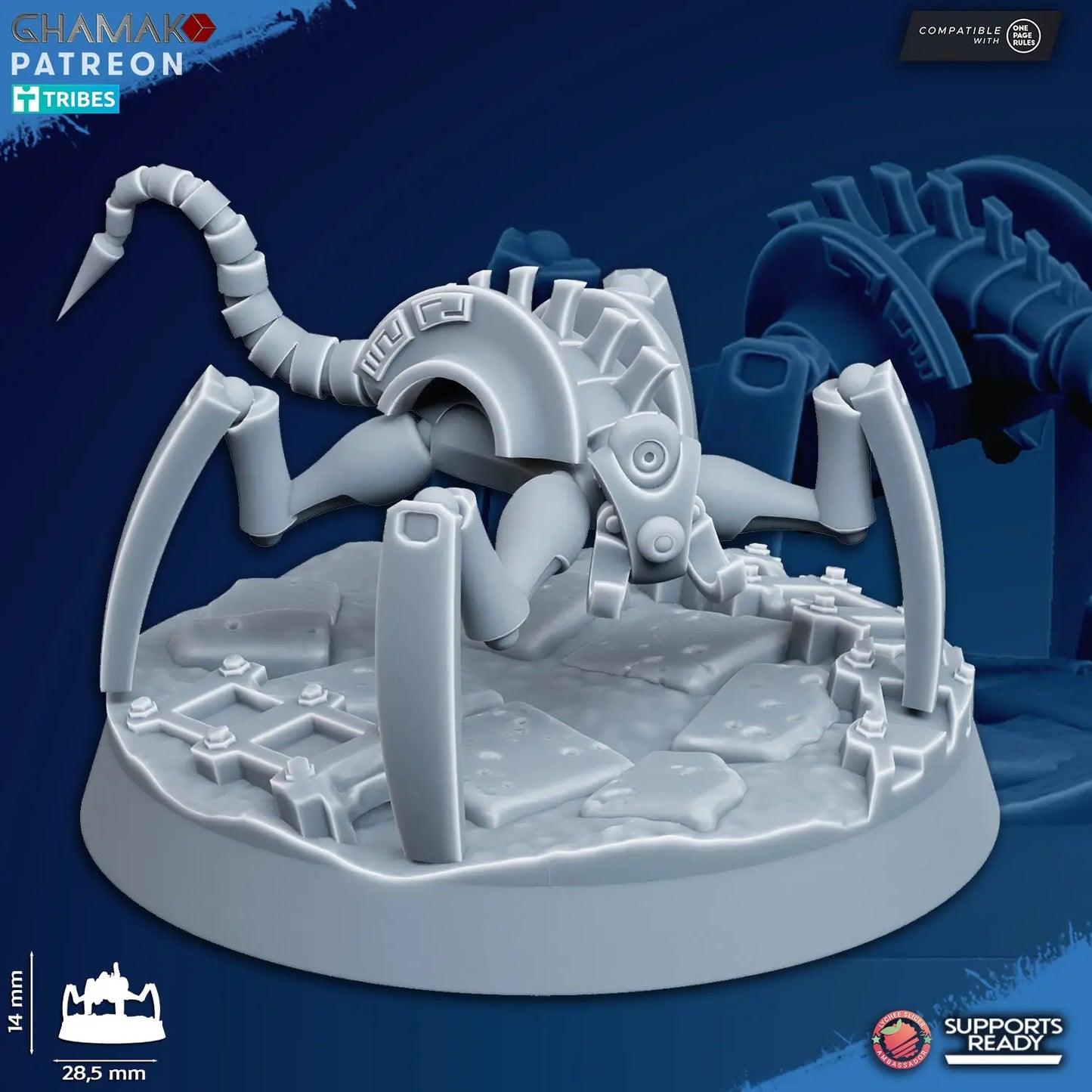 Vanquishers by Ghamak: Sci-fi 28/32mm Heroic Scale Miniature, 40mm tall, 7 Units My Store