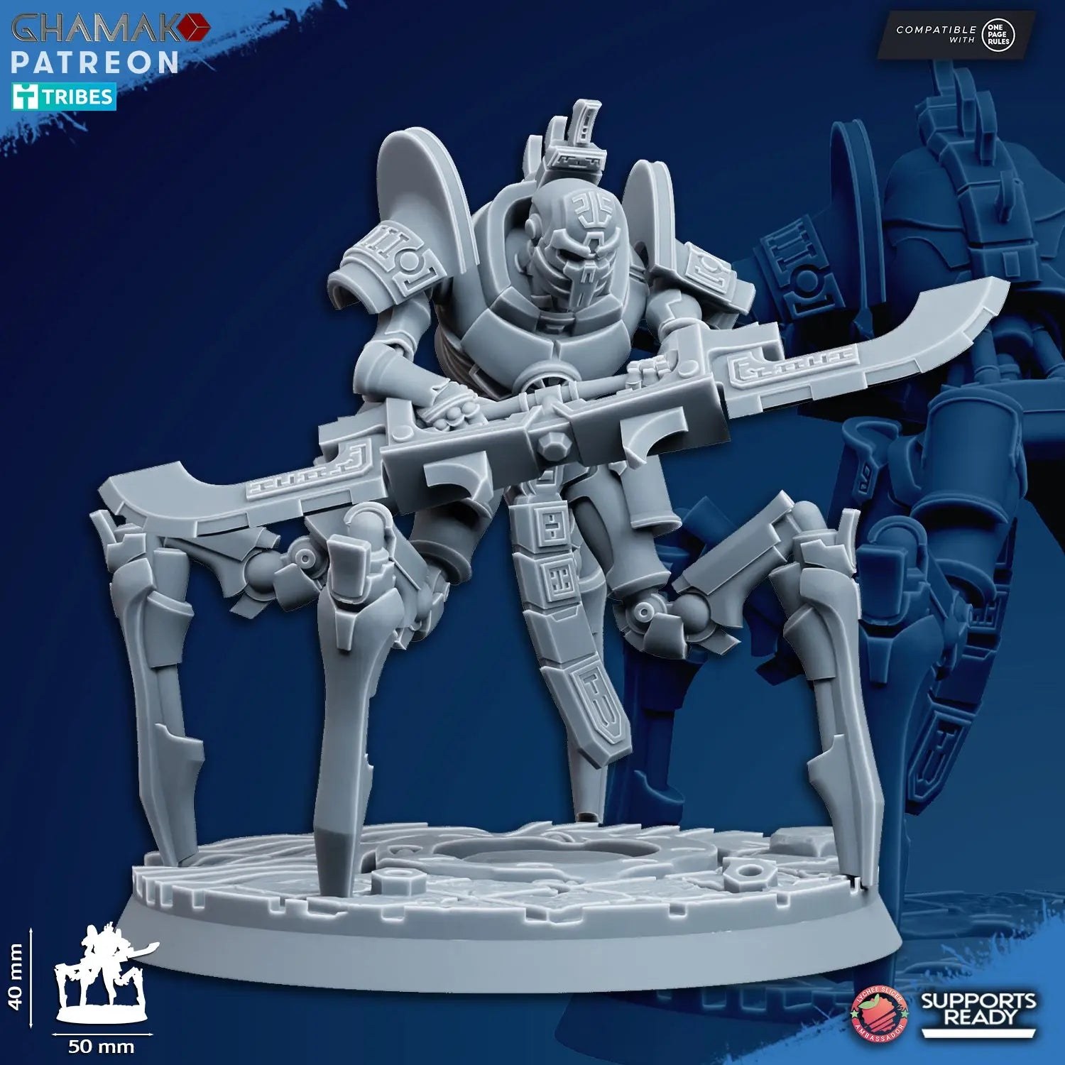 Vanquishers by Ghamak: Sci-fi 28/32mm Heroic Scale Miniature, 40mm tall, 7 Units My Store