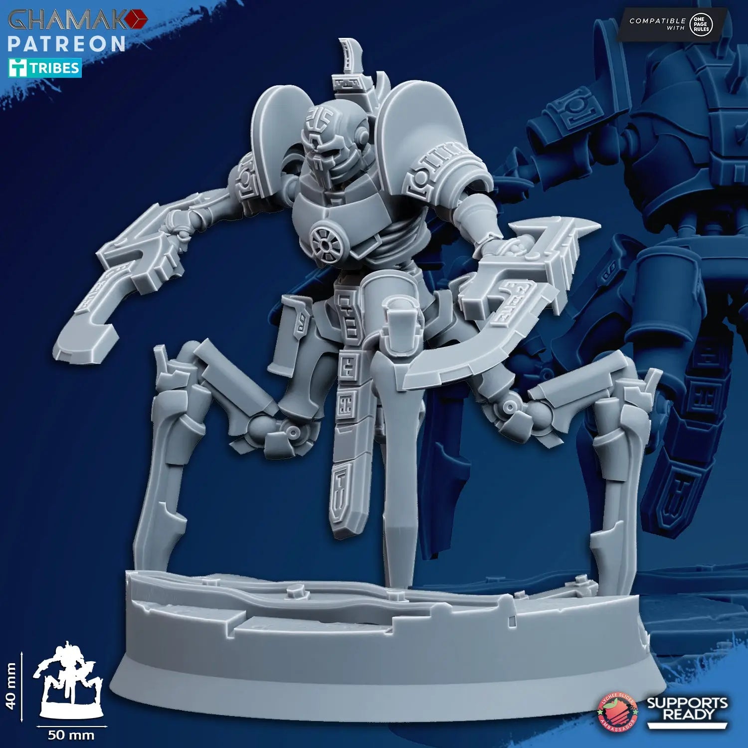 Vanquishers by Ghamak: Sci-fi 28/32mm Heroic Scale Miniature, 40mm tall, 7 Units My Store