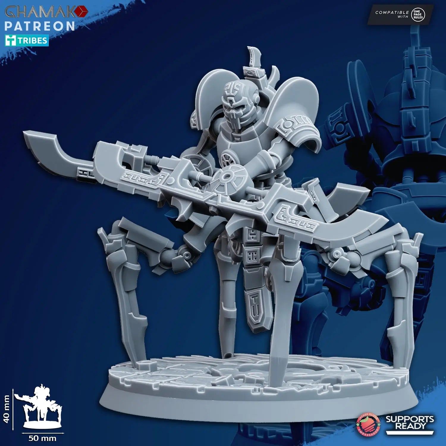 Vanquishers by Ghamak: Sci-fi 28/32mm Heroic Scale Miniature, 40mm tall, 7 Units My Store