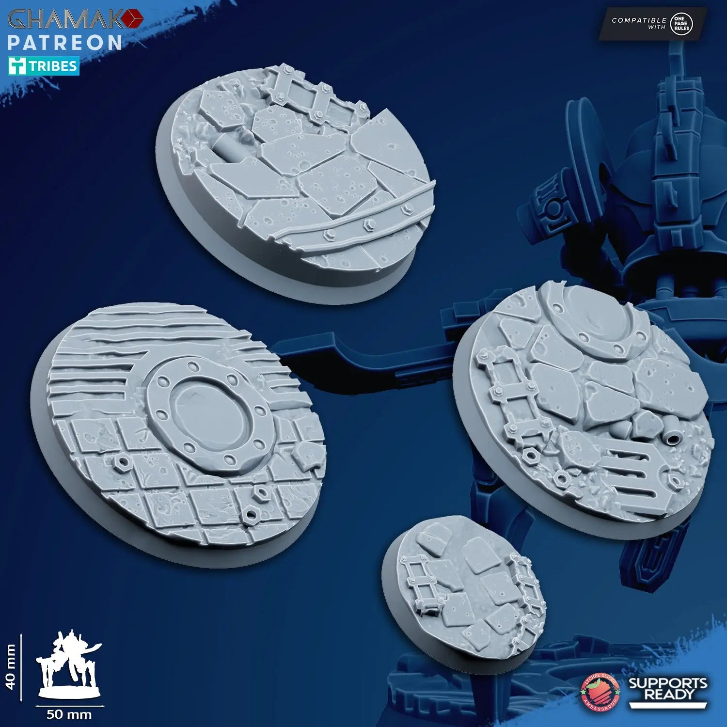 Vanquishers by Ghamak: Sci-fi 28/32mm Heroic Scale Miniature, 40mm tall, 7 Units My Store