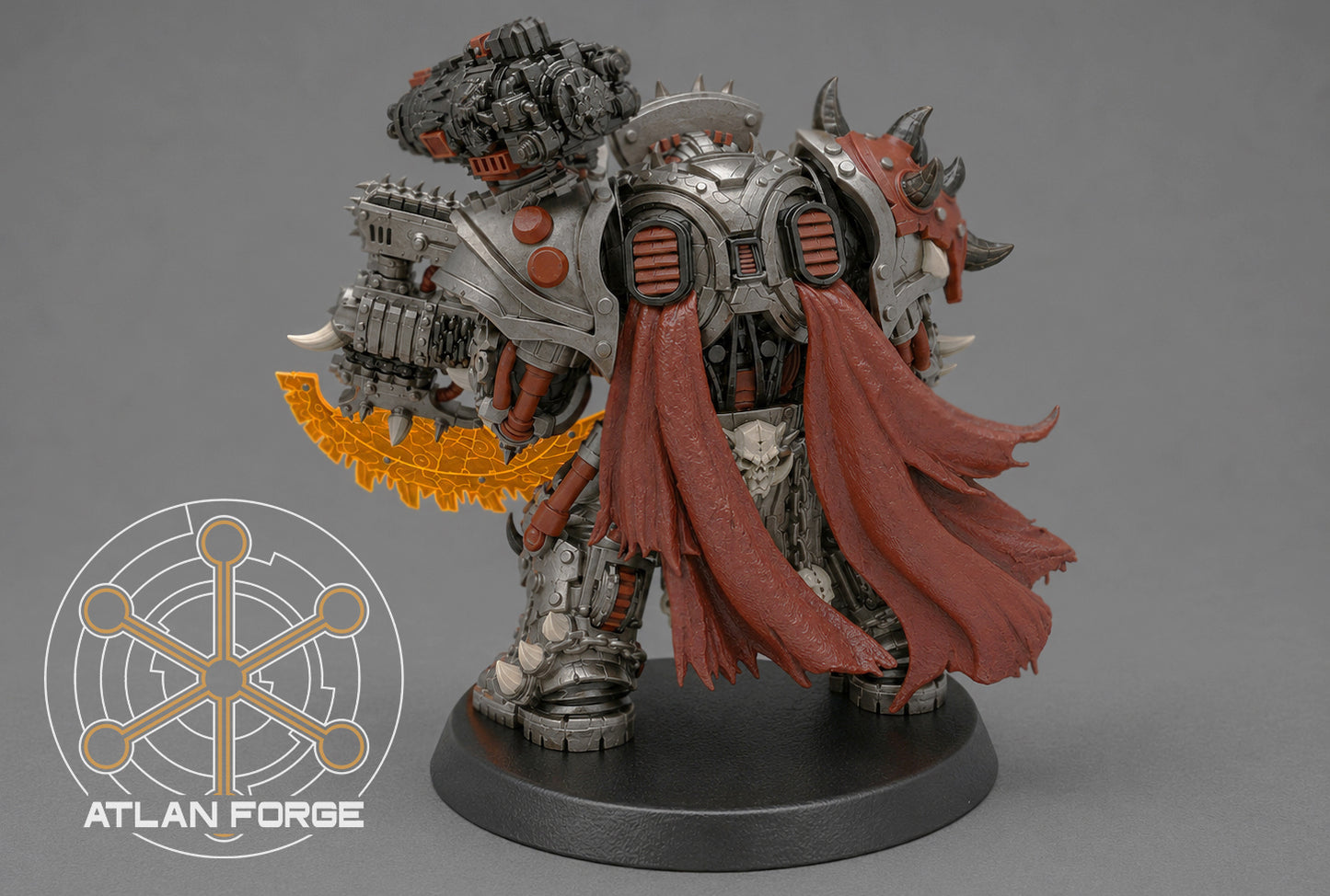 Grokk Brutelord in Ossiron Warplate by Atlan Forge – Resin Printed Grimdark Sci-Fi Mini (28/32mm)