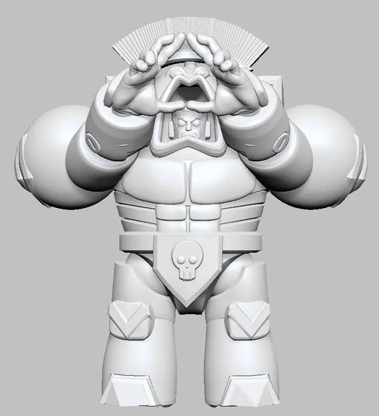 Captain Space King 2 by 3DArtGuy 32mm scale, 50mm, Miniature War Gaming Figure, Grim Dark, Space, Proxy, Space King My Store