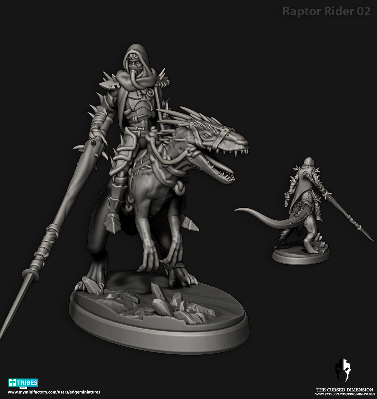 Dino Riders (Complete Set) – Space Desert Elves by Edge Miniatures