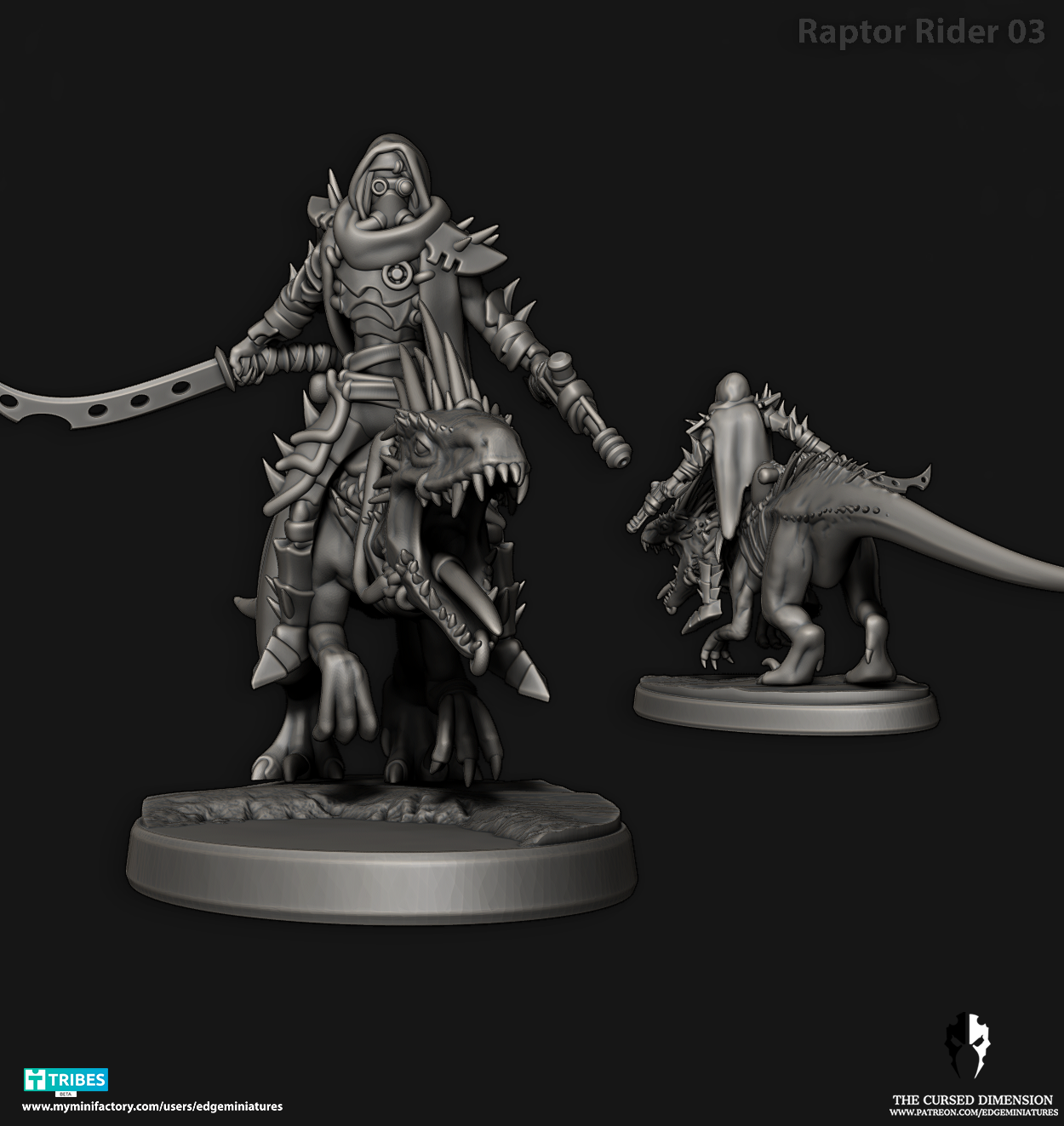 Dino Riders (Complete Set) – Space Desert Elves by Edge Miniatures