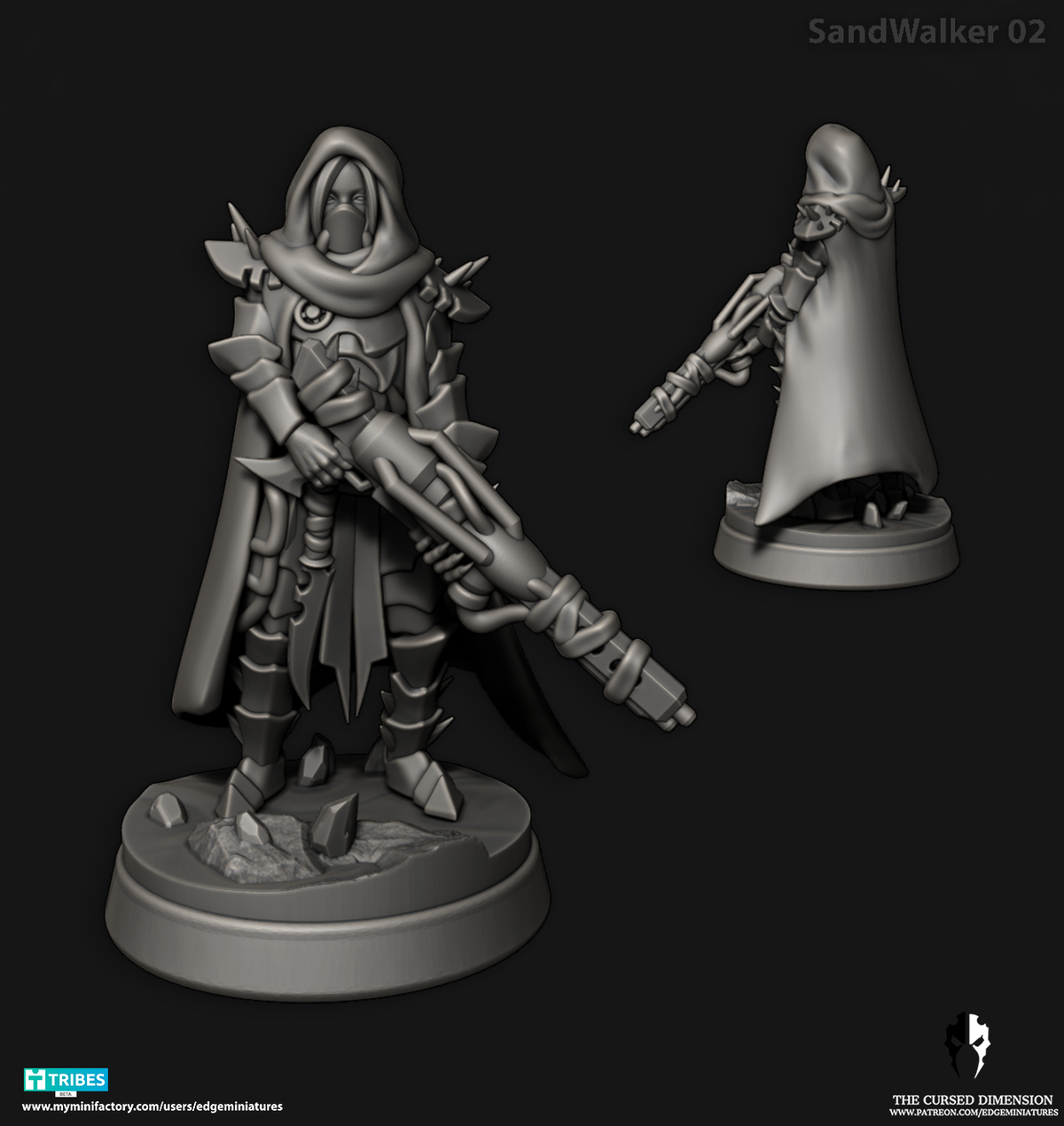 Dino Riders (Complete Set) – Space Desert Elves by Edge Miniatures