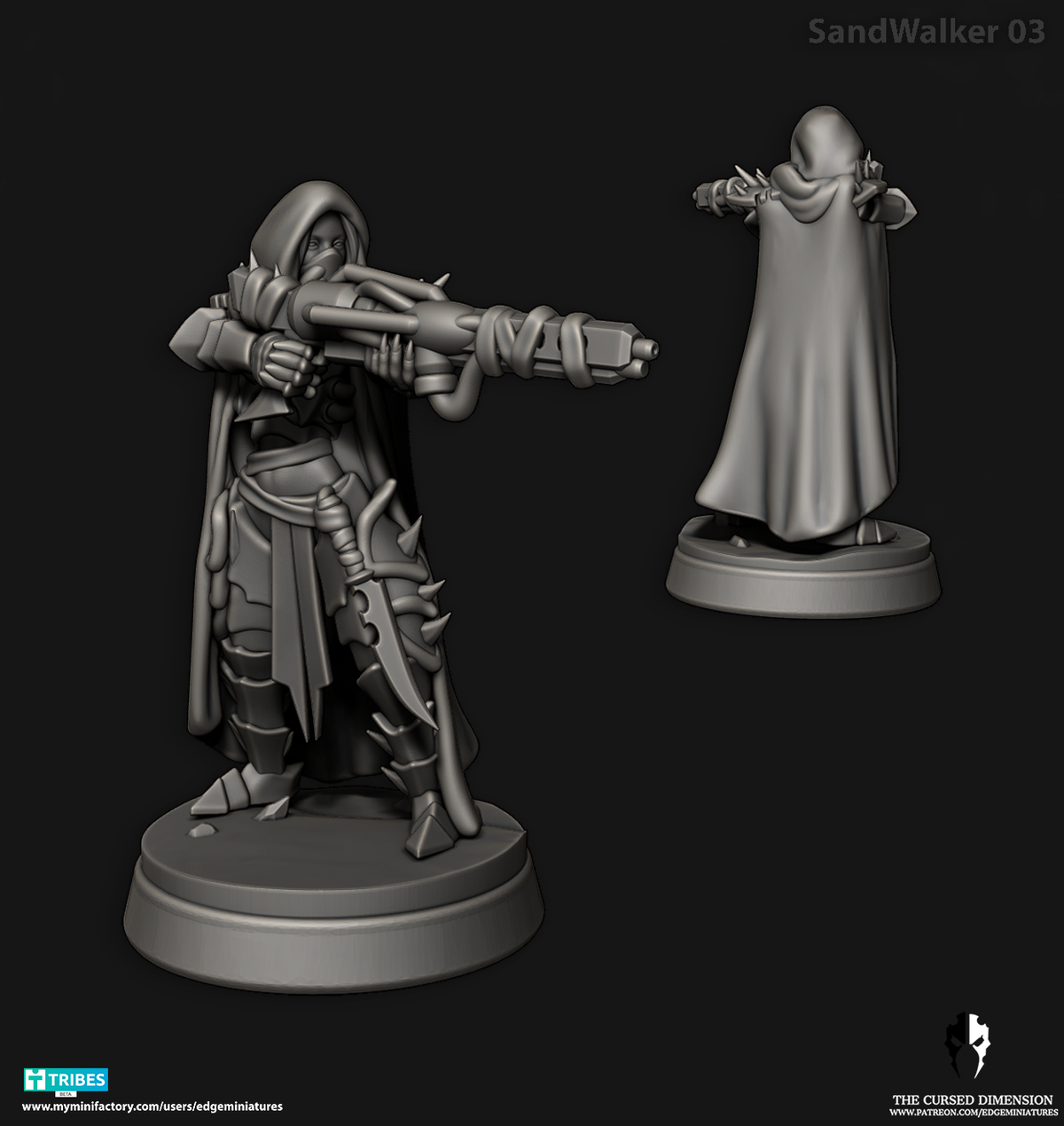 Dino Riders (Complete Set) – Space Desert Elves by Edge Miniatures