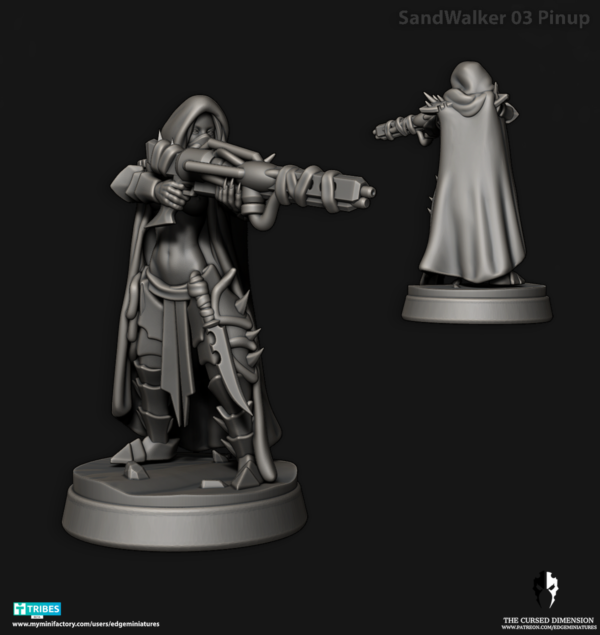 Dino Riders (Complete Set) – Space Desert Elves by Edge Miniatures