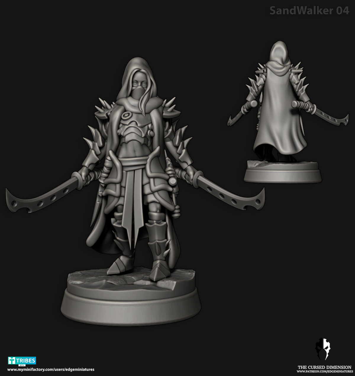 Dino Riders (Complete Set) – Space Desert Elves by Edge Miniatures