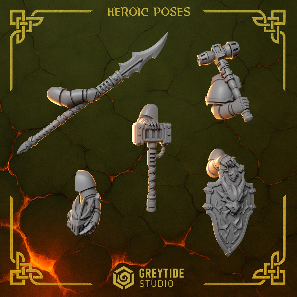 Anvil Wardens by GreyTide Studio – Heroic poses