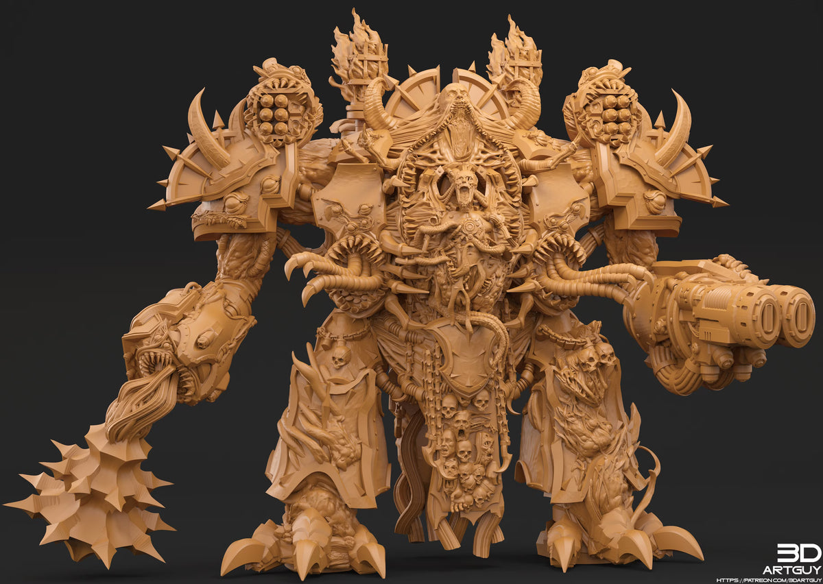Monstrous Mech by 3DArtGuy | 50mm/70mm Scale Resin Printed Mech