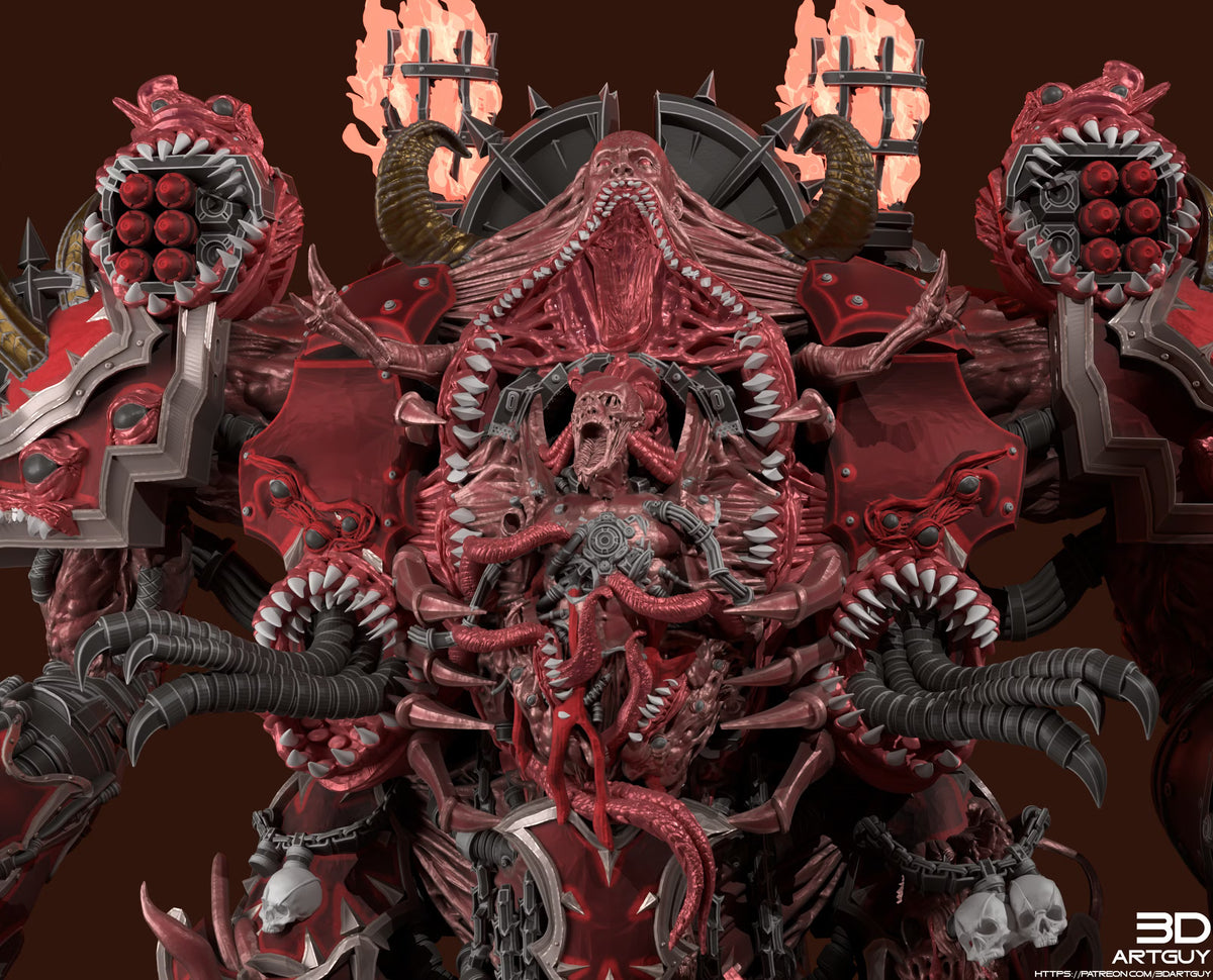 Monstrous Mech by 3DArtGuy | 50mm/70mm Scale Resin Printed Mech