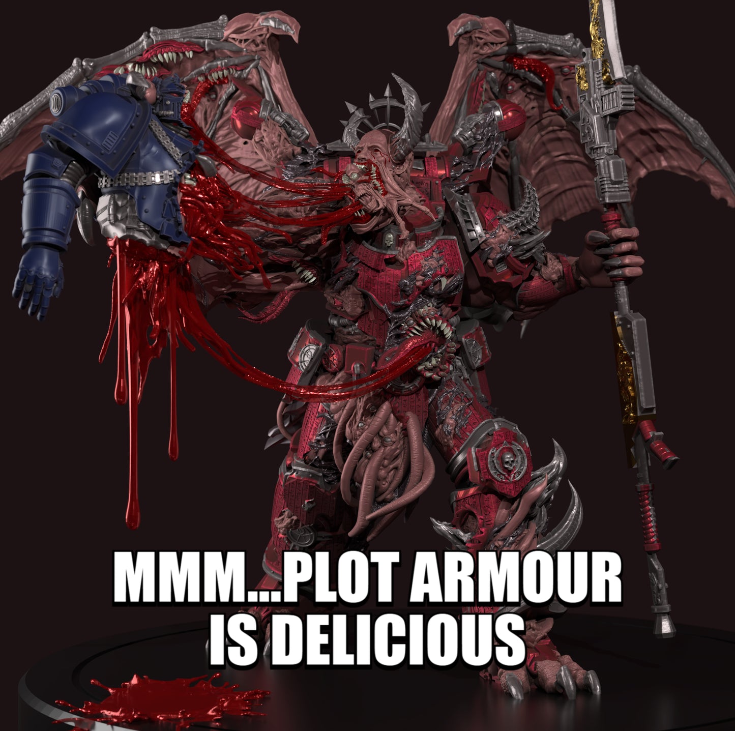 Possessed Warrior by 3D Art Guy – Resin Printed Grimdark Sci-Fi Mini (28/32mm)