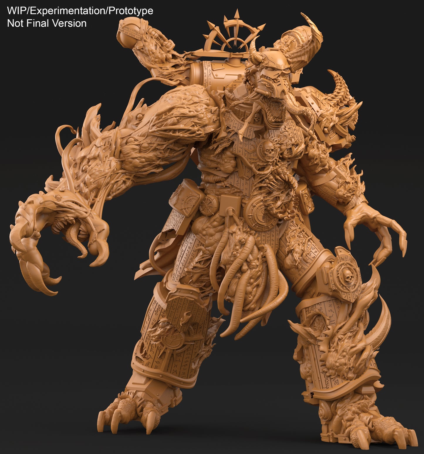 Possessed Warrior by 3D Art Guy – Resin Printed Grimdark Sci-Fi Mini (28/32mm)