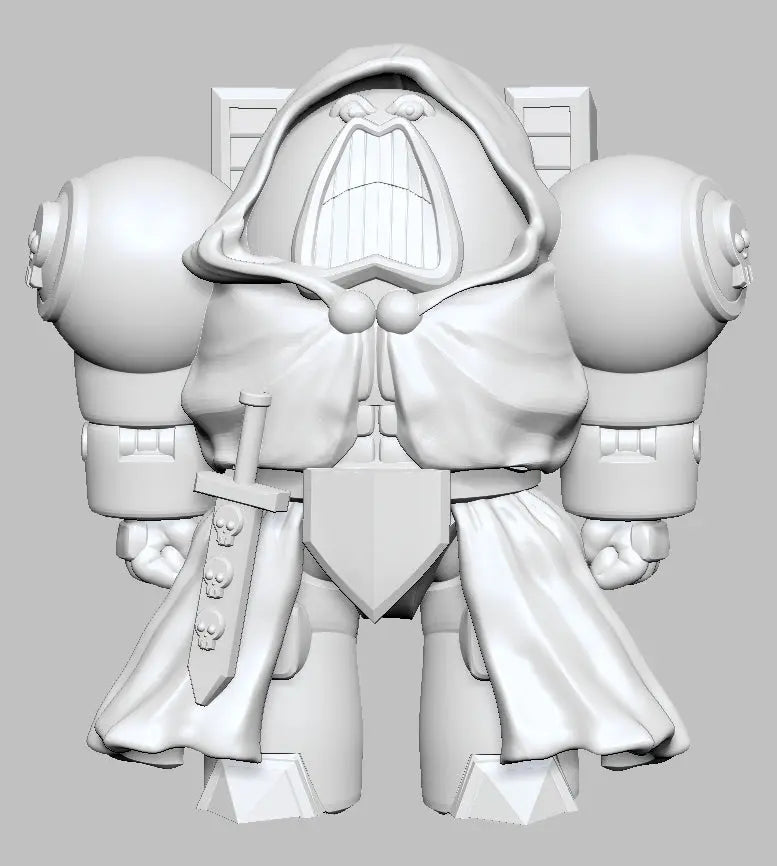 Robed Warrior (Psycho Warrior) by 3DArtGuy 32mm scale, 50mm, Miniature War Gaming Figure, Space King My Store