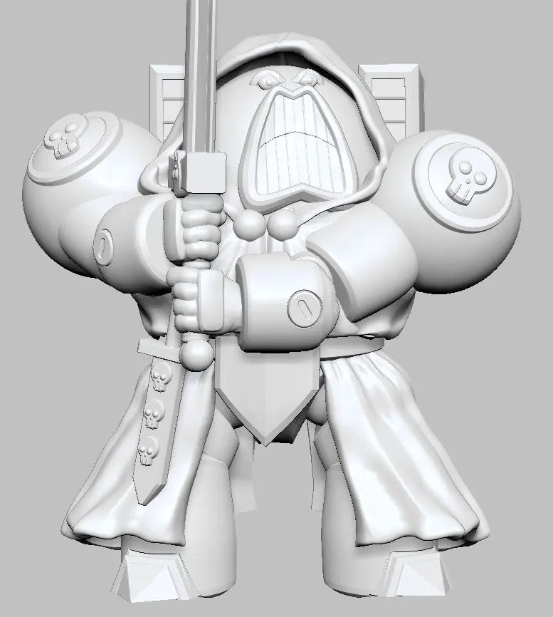 Robed Warrior (Psycho Warrior) by 3DArtGuy 32mm scale, 50mm, Miniature War Gaming Figure, Space King My Store