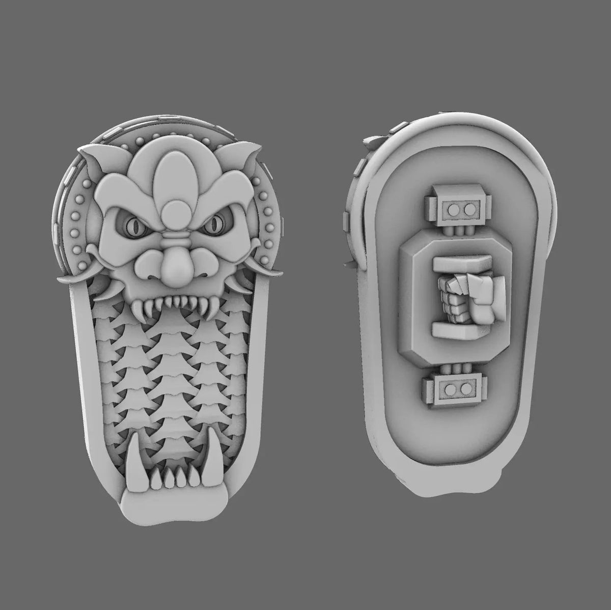 Cyber Samurai Oni Style Mega Shield RIGHT