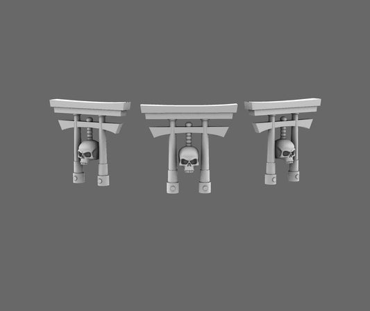 Cyber Samurai Back Pack Addon Shinto Arch D