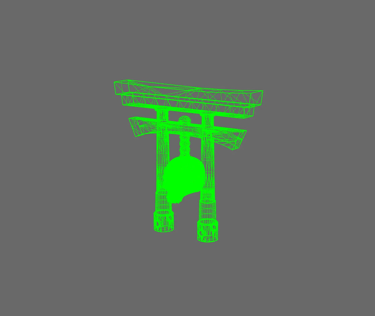 Cyber Samurai Back Pack Addon Shinto Arch D