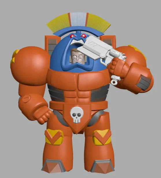 Captain Space King 2 by 3DArtGuy 32mm scale, 50mm, Miniature War Gaming Figure, Grim Dark, Space, Proxy, Space King My Store