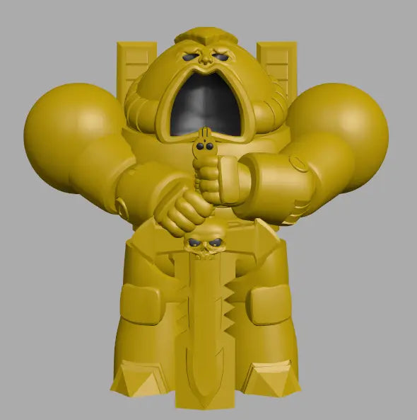 Space King by 3DArtGuy 28/32mm scale, 50/100mm, Miniature War Gaming Figure, Grim Dark, Space, Proxy, Space King My Store