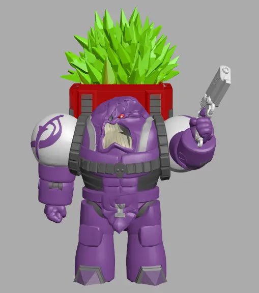 Terry the Psycho Warrior by 3DArtGuy 32mm scale, 50mm, Miniature War Gaming Figure, Grim Dark, Space, Proxy, Space King My Store