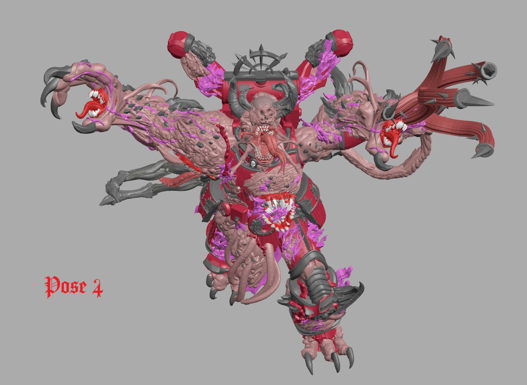 Possessed Warrior by 3D Art Guy – Resin Printed Grimdark Sci-Fi Mini (28/32mm)