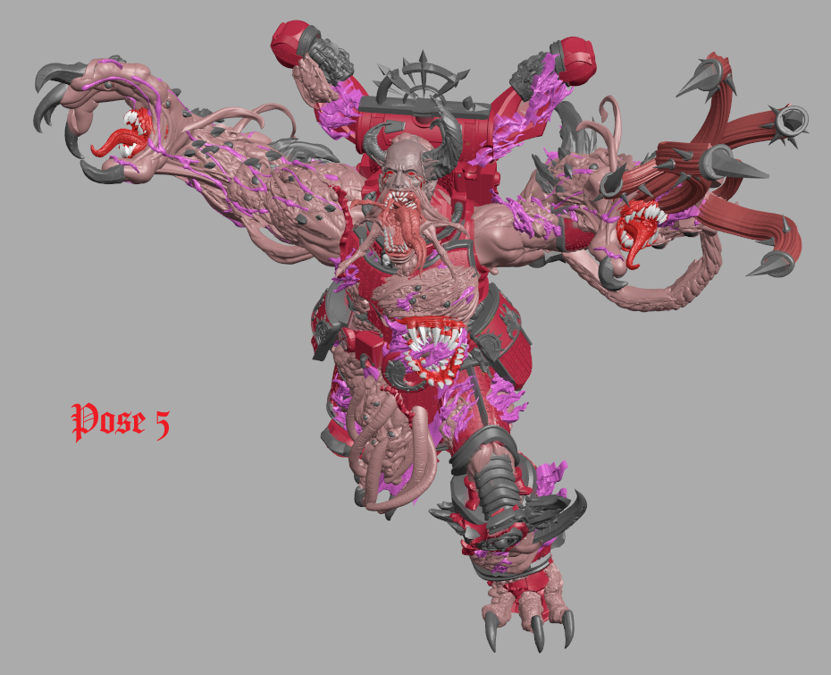Possessed Warrior by 3D Art Guy – Resin Printed Grimdark Sci-Fi Mini (28/32mm)