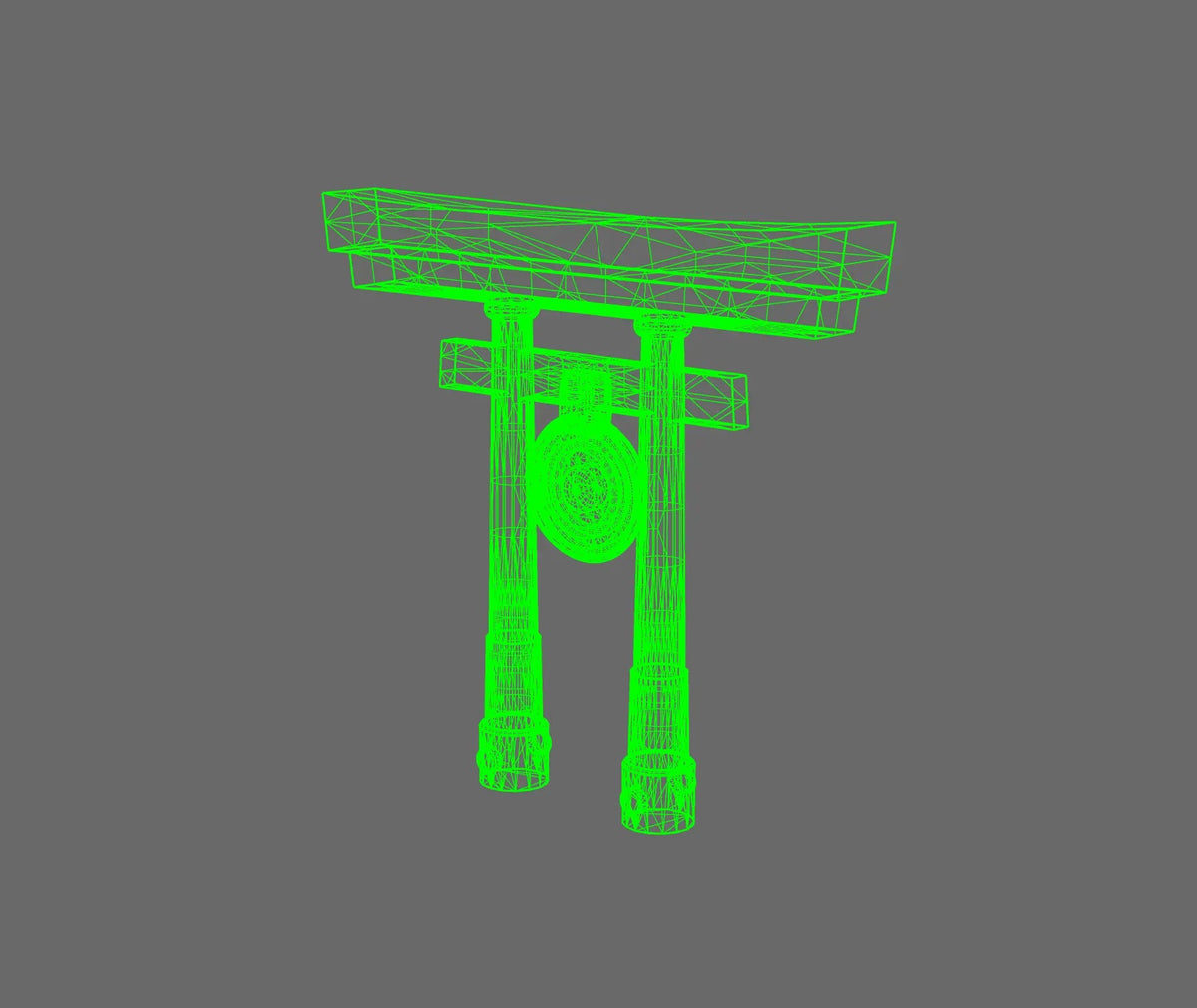 Cyber Samurai Back Pack Addon Shinto Arch B