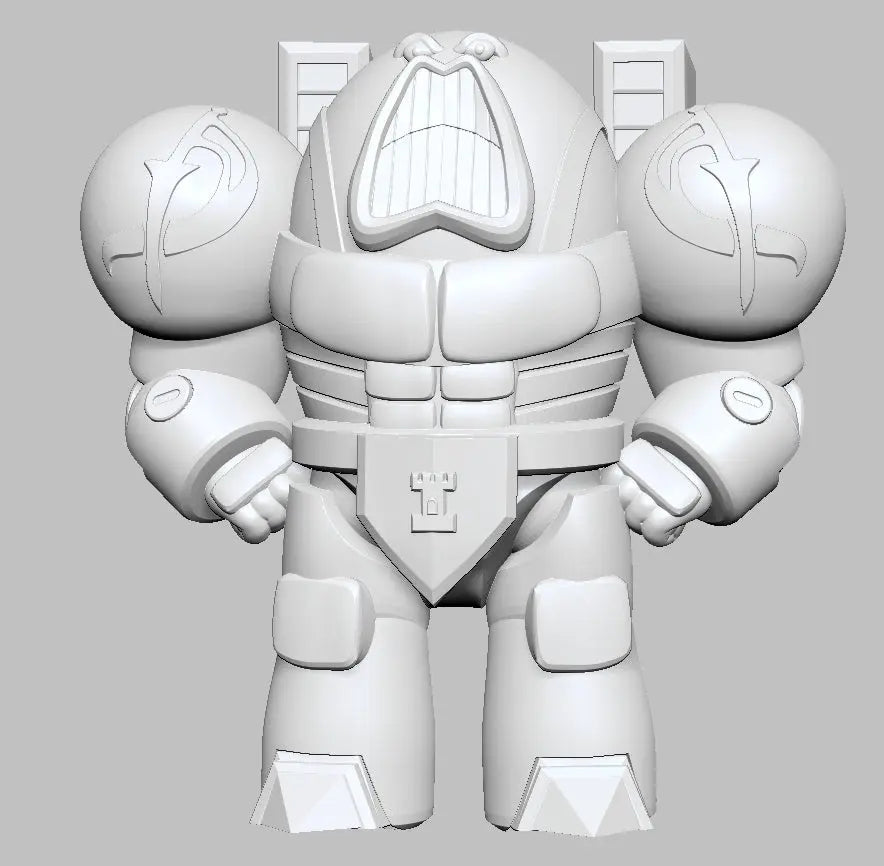 Terry the Psycho Warrior by 3DArtGuy 32mm scale, 50mm, Miniature War Gaming Figure, Grim Dark, Space, Proxy, Space King My Store