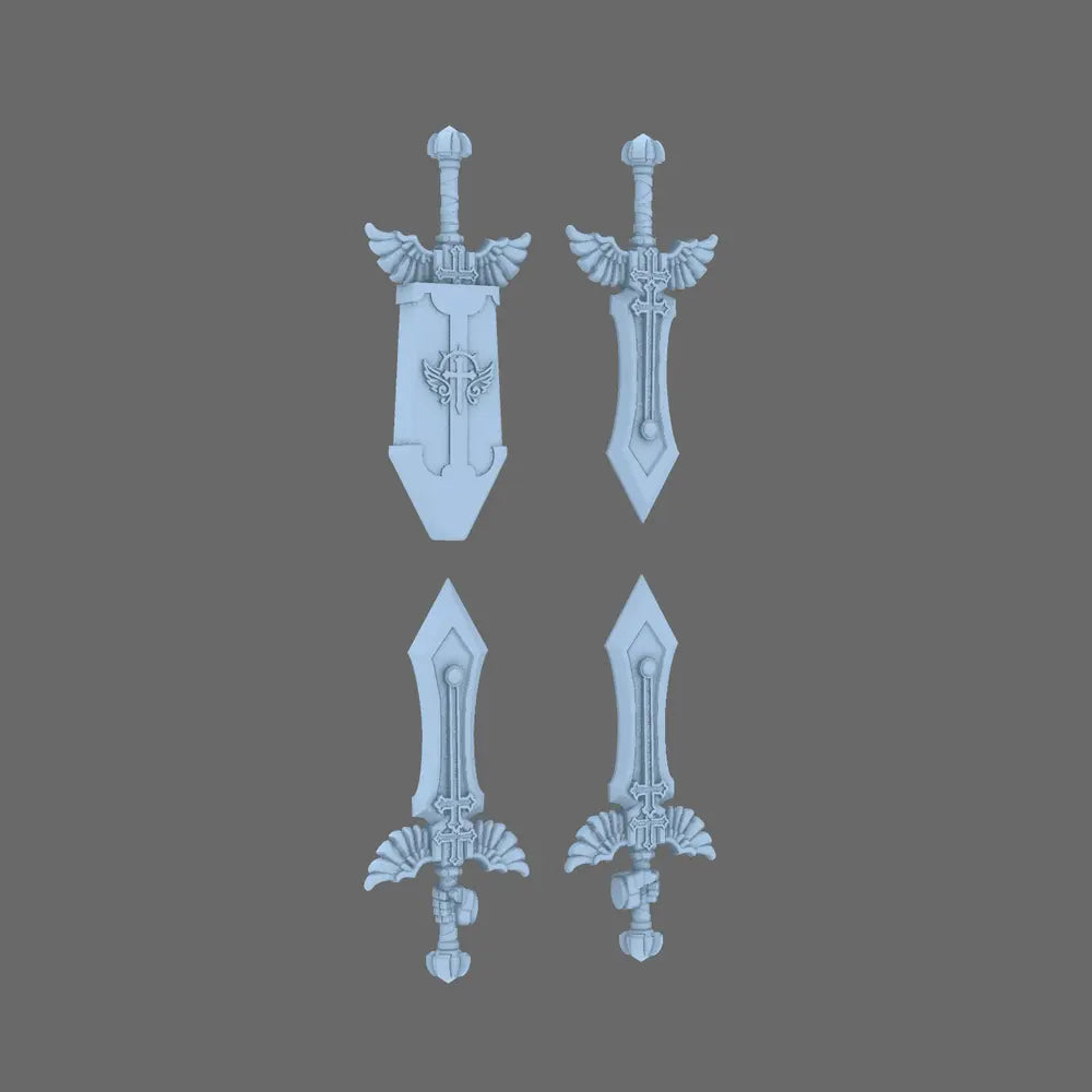Arthurian Knights Electro Great Sword - Medieval Energy Weapon for 28mm Grim Dark Models