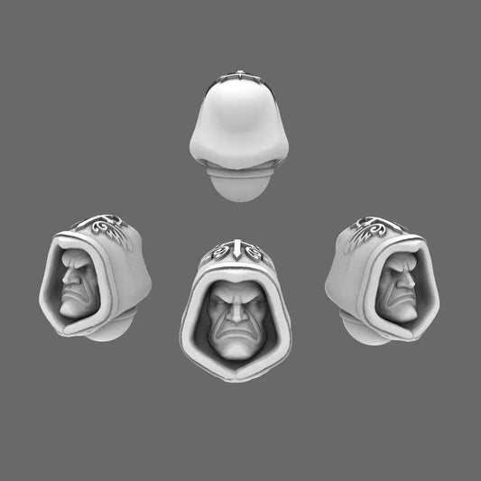 Arthurian Knights V10 Hooded Faithful Heads