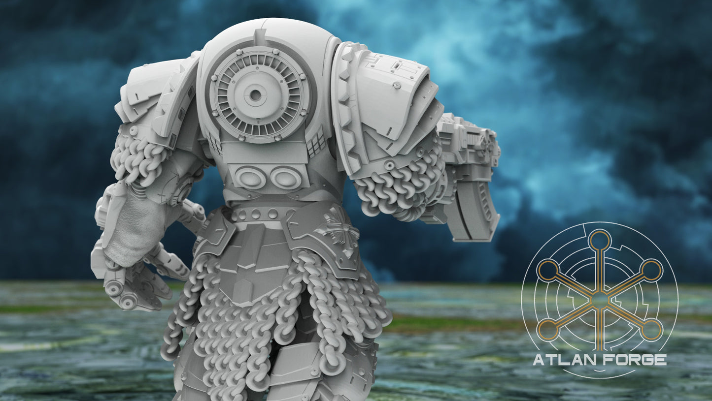 Templar Crusaders by Atlan Forge – 5-Man Modular Resin Printed Grimdark Squad (28/32mm) - Mega Diamonds & Schwartzreiter Mini Forge