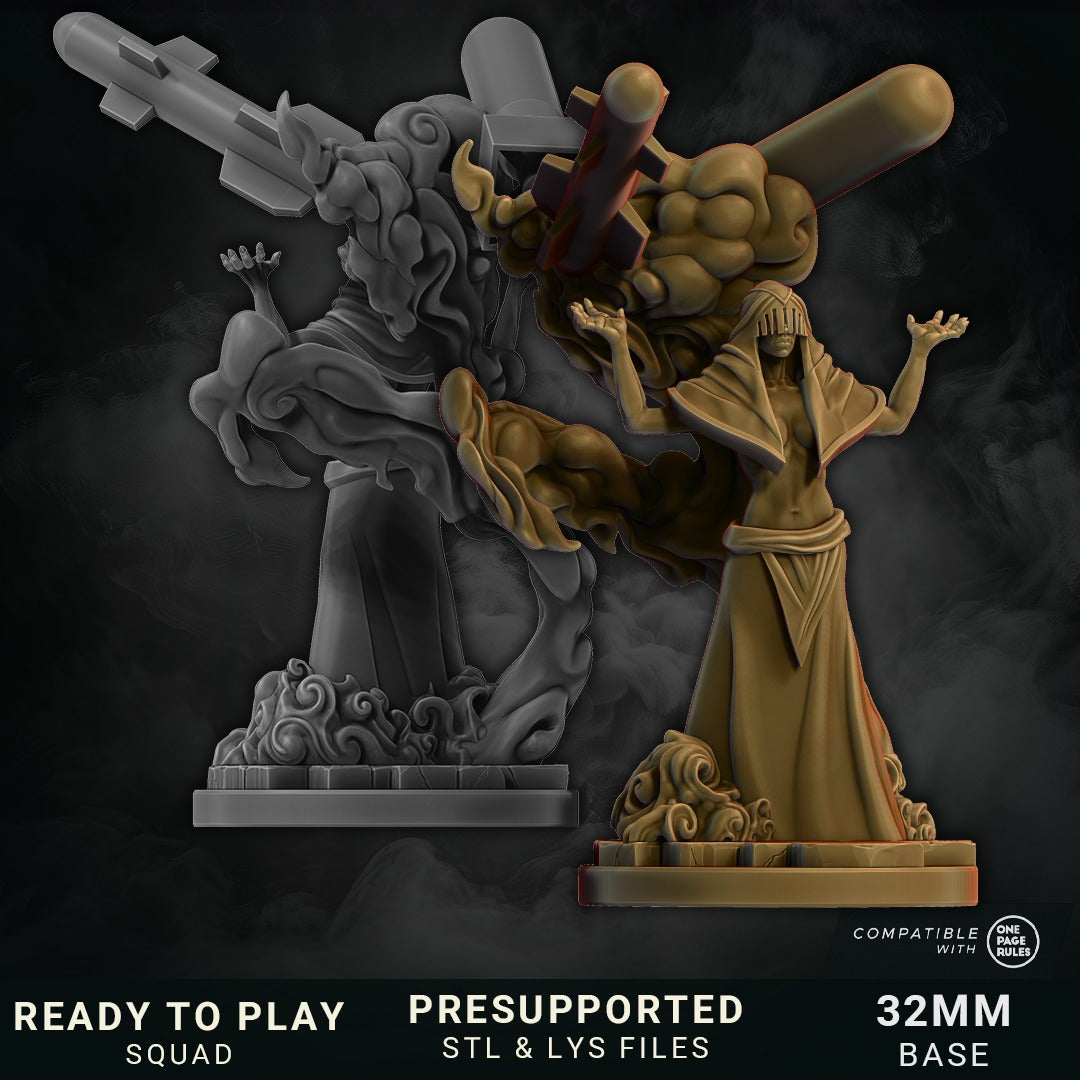 Atomic Sabbath by Wild Mesh – hooded witch with missile volley