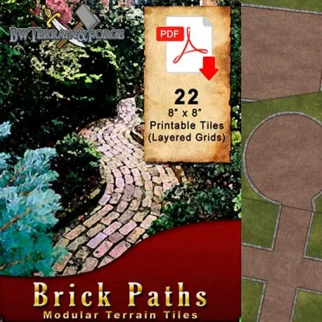 Digital Forge: Brick Paths - Modular Terrain Tiles