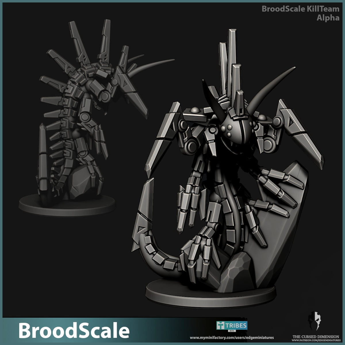 BroodScale Killteam by Edge Miniatures – the spined Alpha